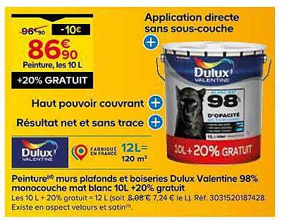 Peinture, les 10 L