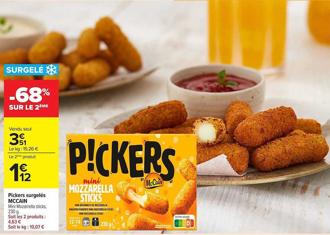 PICKERS mini MOZZARELLA STICKS