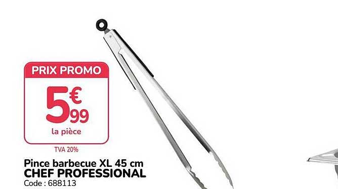 Pince barbecue XL 45 cm CHEF PROFESSIONAL