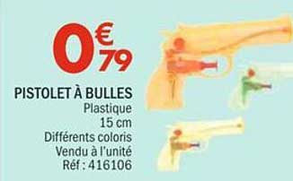 PISTOLET À BULLES