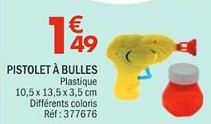 PISTOLET À BULLES