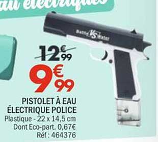 PISTOLET À EAU ÉLECTRIQUE POLICE