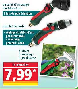 pistolet d'arrosage multifonction