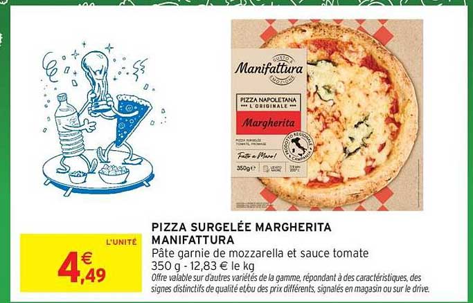 PIZZA SURGELÉE MARGHERITA MANIFATTURA