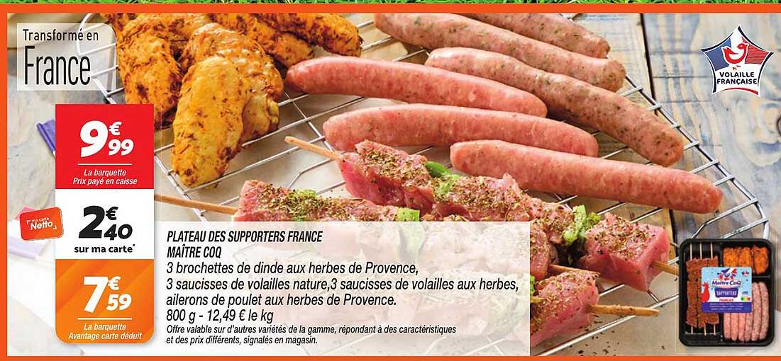 PLATEAU DES SUPPORTERS FRANCE MAÎTRE COQ