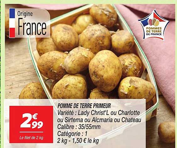 POMME DE TERRE PRIMEUR