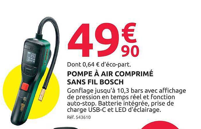 POMPE À AIR COMPRIMÉ SANS FIL BOSCH