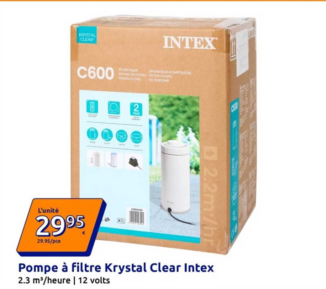 Pompe à filtre Krystal Clear Intex