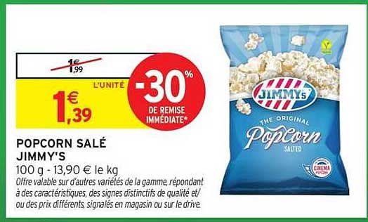 POPCORN SALÉ JIMMY'S