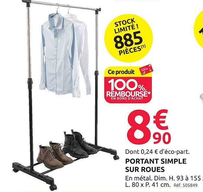 PORTANT SIMPLE SUR ROUES