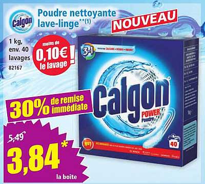 Poudre nettoyante lave-linge