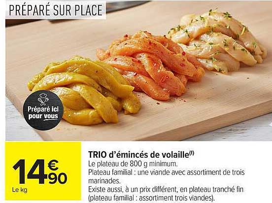 PRÉPARÉ SUR PLACE