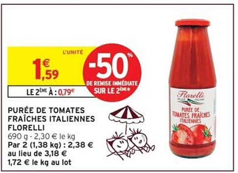PURÉE DE TOMATES FRAÎCHES ITALIENNES FLORELLI