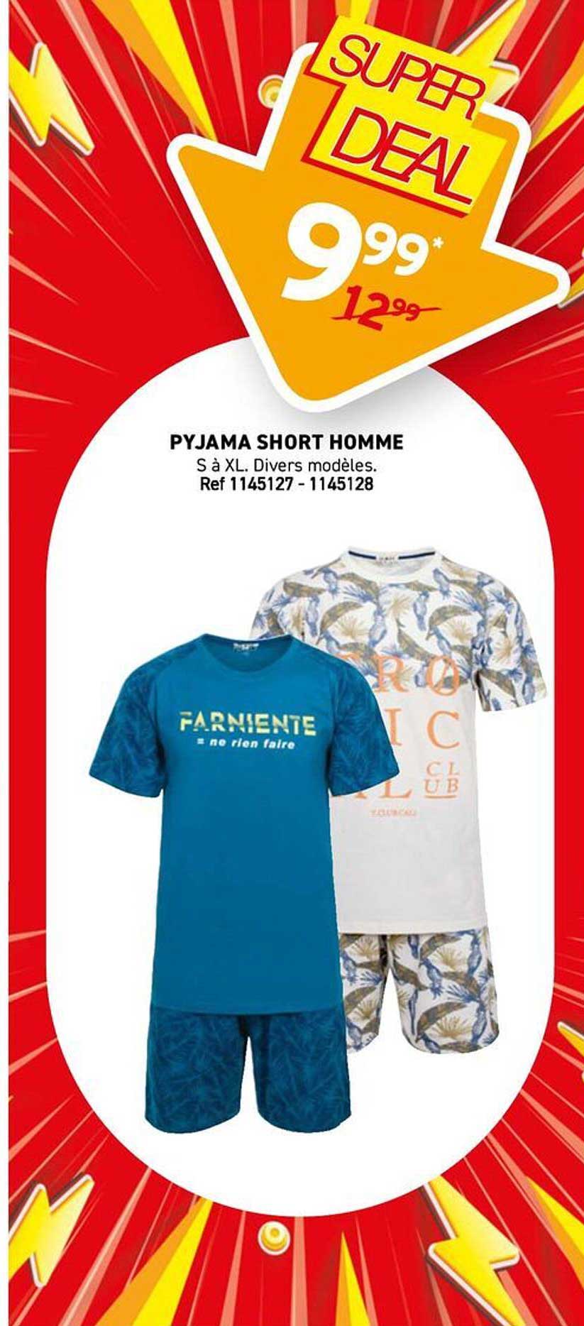 PYJAMA SHORT HOMME