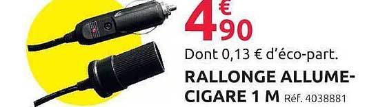 RALLONGE ALLUME-CIGARE 1 M