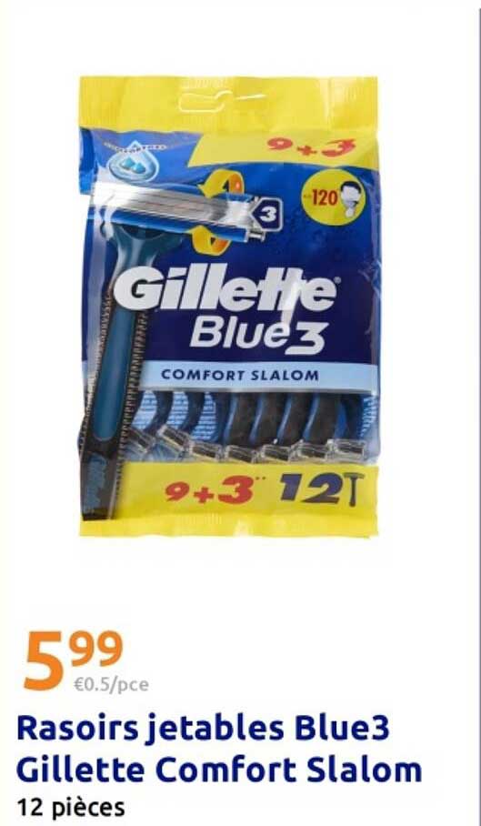 Rasoirs jetables Blue3 Gillette Comfort Slalom