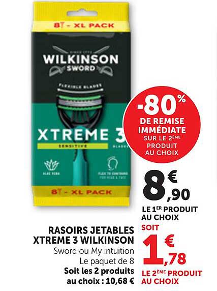 RASOIRS JETABLES XTREME 3 WILKINSON