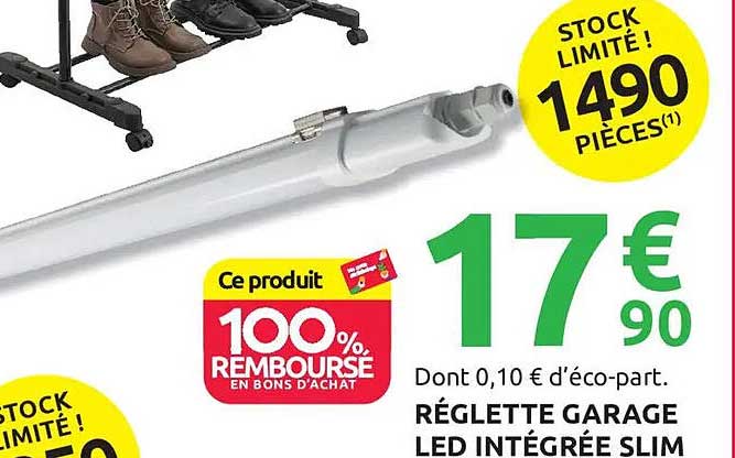 RÉGLETTE GARAGE LED INTÉGRÉE SLIM