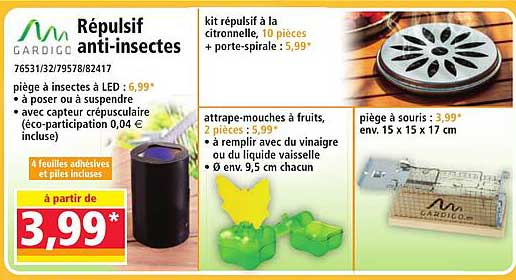 Répulsif anti-insectes