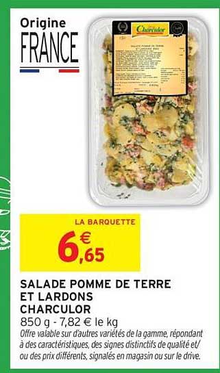 SALADE POMME DE TERRE ET LARDONS CHARCULOR