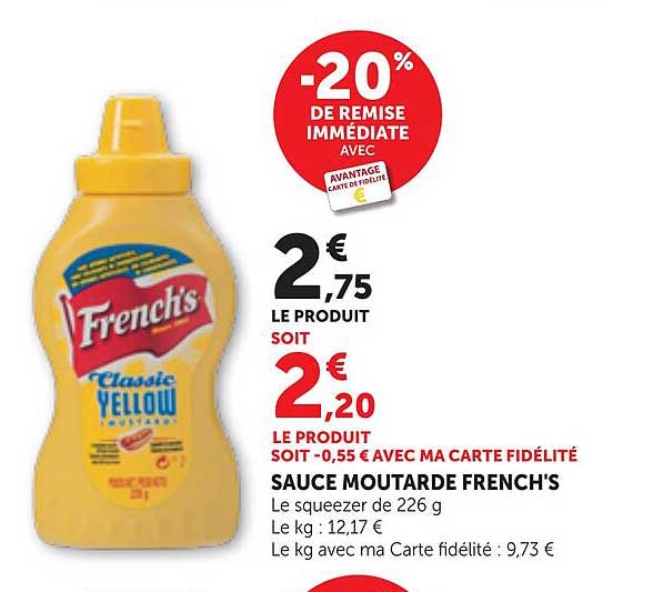 SAUCE MOUTARDE FRENCH'S