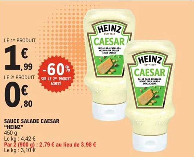 SAUCE SALADE CAESAR "HEINZ"