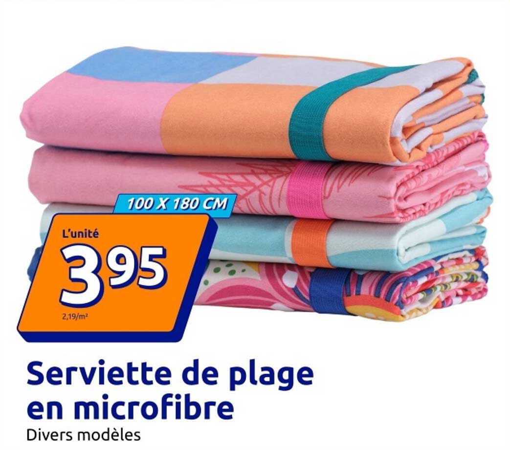 Serviette de plage en microfibre