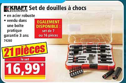 Set de douilles à chocs