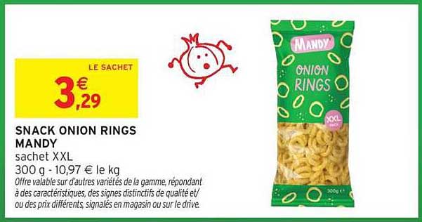 SNACK ONION RINGS MANDY
