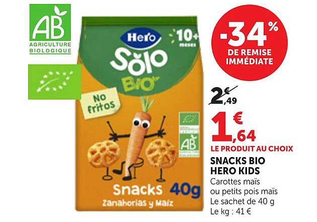 SNACKS BIO HERO KIDS