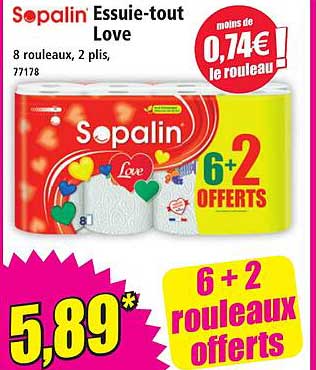 Sopalin Essuie-tout Love