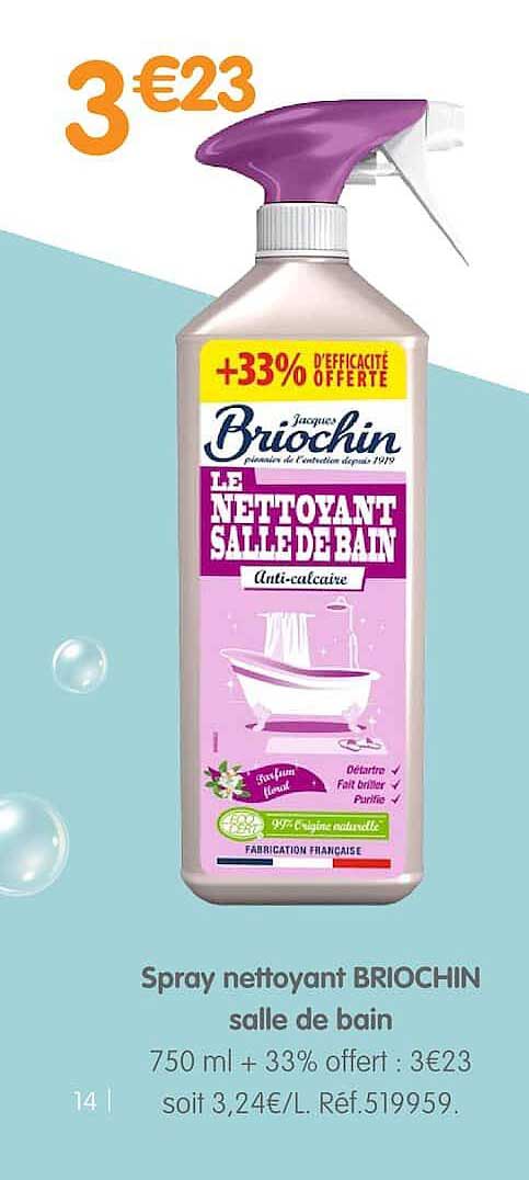 Spray nettoyant BRIOCHIN salle de bain