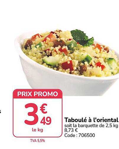 Taboulé à l'oriental