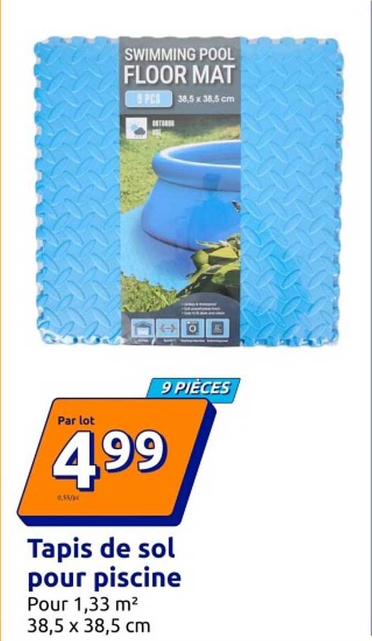 Tapis de sol pour piscine
