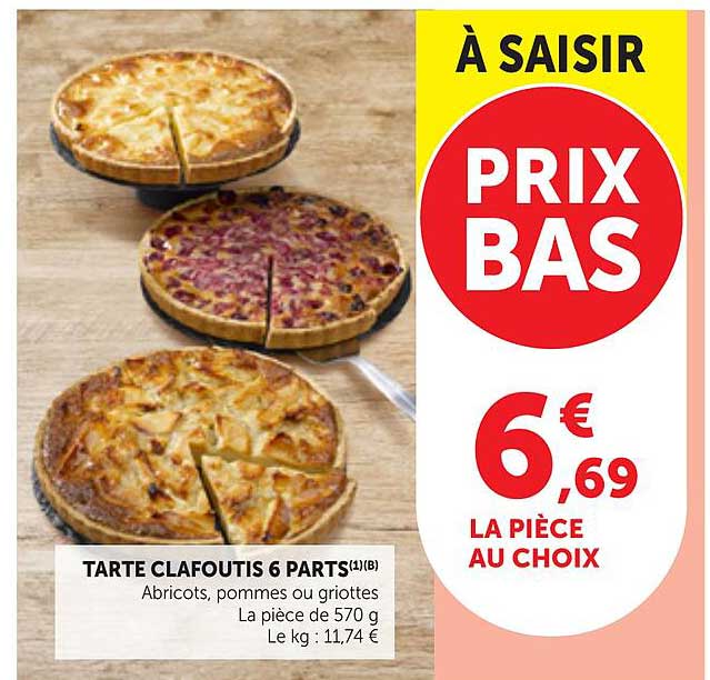 TARTE CLAFOUTIS 6 PARTS