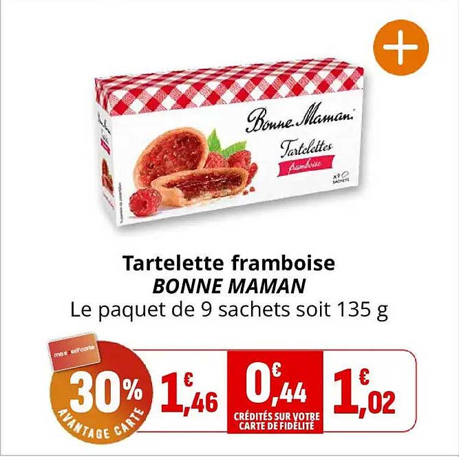 Tartelette framboise BONNE MAMAN