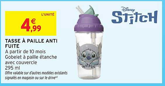 TASSE À PAILLE ANTI FUITE