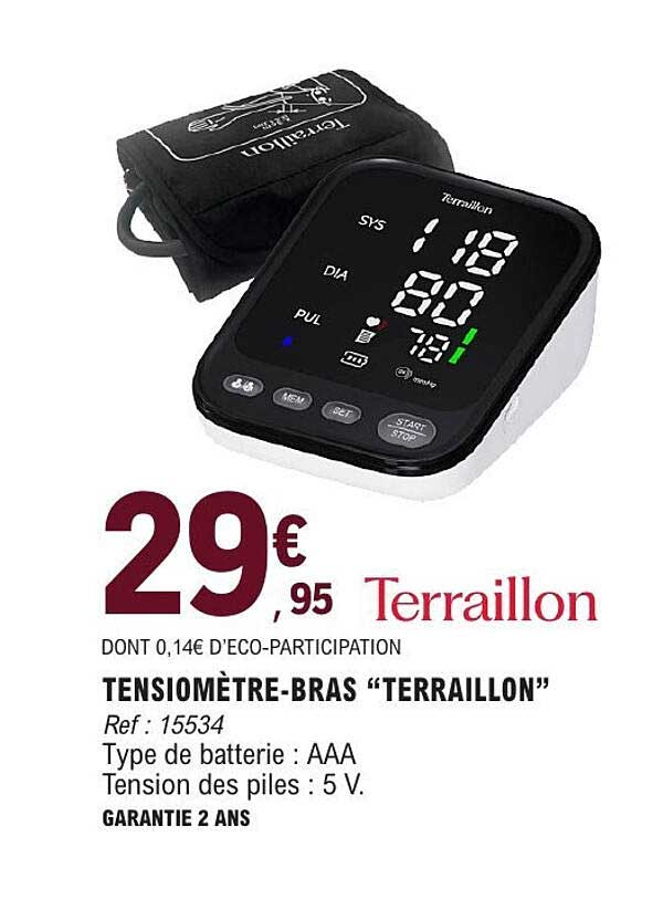 TENSIOMÈTRE-BRAS “TERRAILLON”
