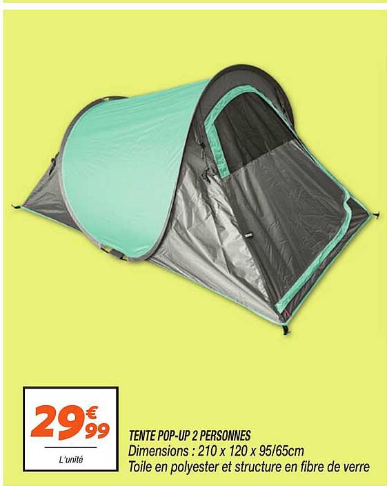 TENTE POP-UP 2 PERSONNES