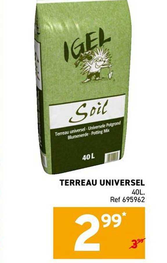TERREAU UNIVERSEL 40L.