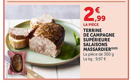 TERRINE DE CAMPAGNE SUPÉRIEURE SALAISONS MASSARDIER