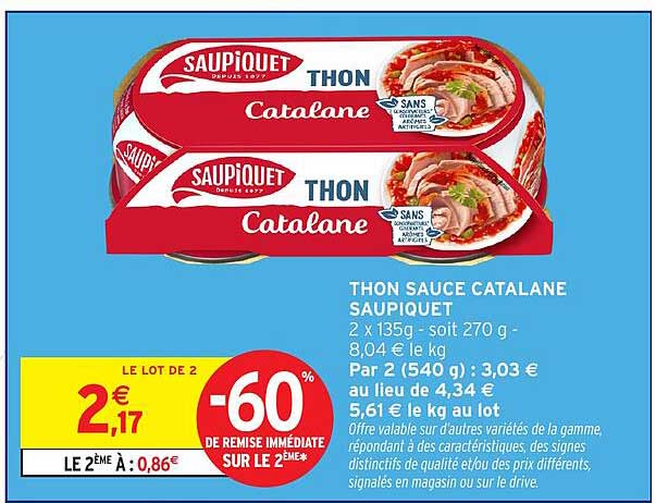 THON SAUCE CATALANE SAUPIQUET