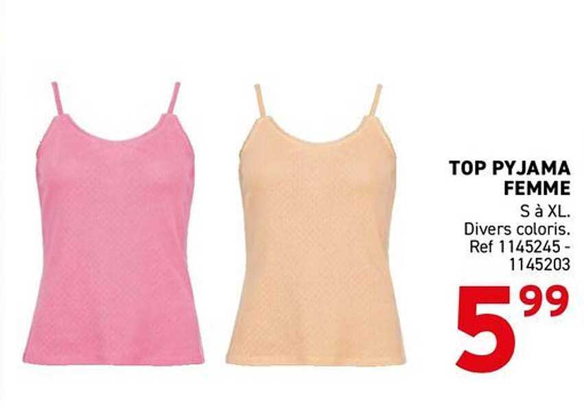 TOP PYJAMA FEMME