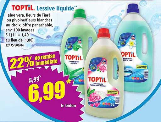 TOPTIL Lessive liquide**