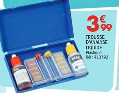 TROUSSE D'ANALYSE LIQUIDE
