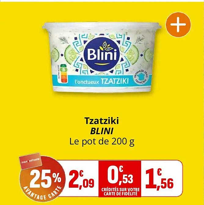 Tzatziki BLINI Le pot de 200 g