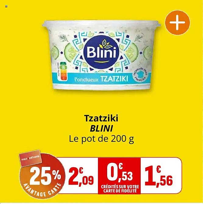 Tzatziki BLINI Le pot de 200 g