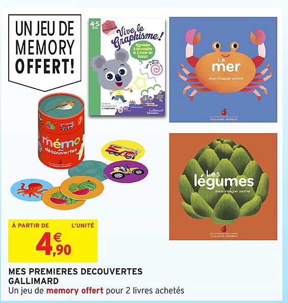 UN JEU DE MEMORY OFFERT!