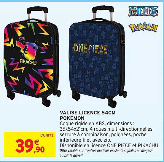 VALISE LICENCE 54CM POKEMON