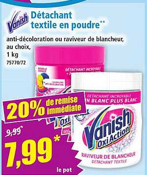 Vanish Détachant textile en poudre**